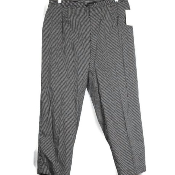 Emma James by Liz Claiborne Black White Check Women's Dress Pants 18W 044 - Picture 1 of 4